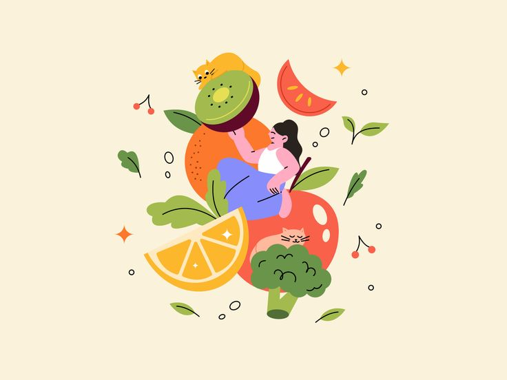 Ilustrasi Otak dan Makanan
